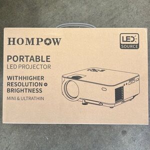Hompow Portable LED Mini Projector